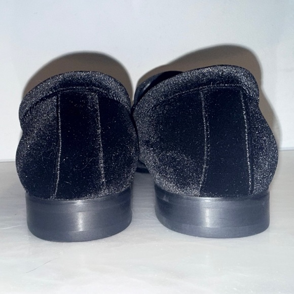 Steve Madden Godric Black Velvet Bit Loafers Gold Hardware Men’s 10M NEW main image 6